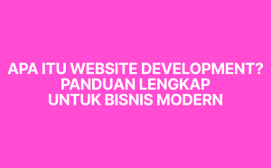 apa itu website development